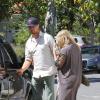 Fergie, enceinte, et Josh Duhamel dans les rues de West Hollywood, le 16 avril 2013.
