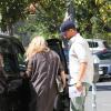 Fergie, enceinte, et Josh Duhamel lors d'une sortie dans les rues de West Hollywood, le 16 avril 2013.