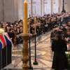 Amanda Thatcher, petite-fille de Margaret Thatcher, a fait une lecture impressionnante d'un extrait des Evangiles lors des obsèques de sa grand-mère, la Dame de fer, en la cathédrale St Paul de Londres le 17 avril 2013.