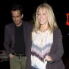 Heather Locklear est allée dîner au restaurant RivaBella avec un mystérieux inconnu qui avait oublié de fermer sa braguette en sortant. West Hollywood, le 16 avril 2013.
