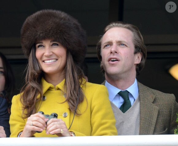 Pippa Middleton et Tom Kingston à Cheltenham le 14 mars 2013.