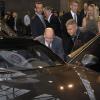 Le prince Albert II de Monaco visitait le 18 avril 2013 le 10e salon Top Marques au Forum Grimaldi.