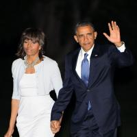 Barack et Michelle Obama : Amoureux mais fatigués après une journée d'hommage