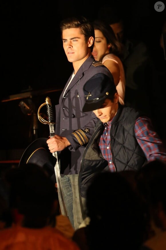 Zac Efron pendant le tournage du film Townies à Los Angeles, le 26 avril 2013.