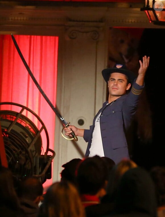 Zac Efron sur le tournage du film Townies à Los Angeles, le 26 avril 2013.