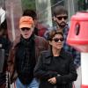 L'acteur et réalisateur Robert Redford et sa femme Sibylle Szaggars se promènent dans les rues de Paris, le 28 avril 2013 et notamment le quartier de Montmartre
