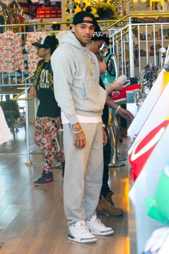 Chris Brown à Los Angeles, le 10 avril 2013.