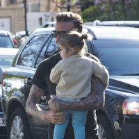 David Beckham : Dernier câlin à Harper pour le papa footballeur