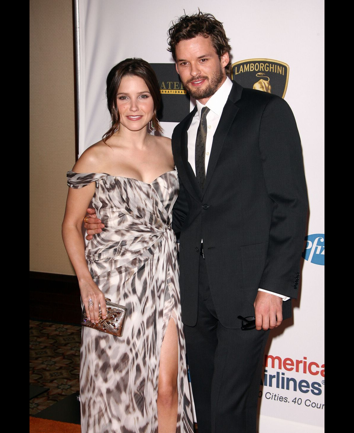 Photo : Sophia Bush et son compagnon de l'époque Austin Nichols le 7