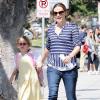 Jennifer Garner va chercher sa fille Violet à l'école, le 1er mai 2013 à Brentwood