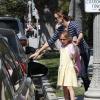 Jennifer Garner va chercher sa fille Violet à l'école, mais elle se trompe de voiture à Brentwood, le 1er mai 2013 ! Oups, une erreur est si vite arrivée