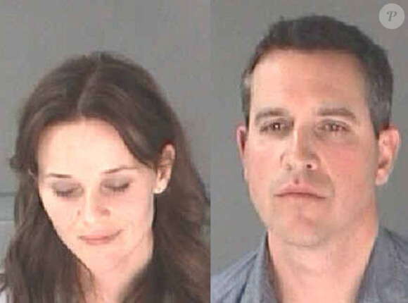 Reese Witherspoon et son mari Jim Toth lors de leur arrestation à Atlanta le 19 avril 2013.