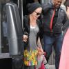 Pink et sa petite Willow sortant de leur hôtel à Berlin le vendredi 3 mai 2013.
