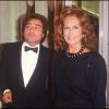 Orlando et Dalida, lors d'une soirée à Paris, le 17 septembre 1983.