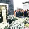 Inauguration de la statue de Dalida au cimetière de Montmartre, le 31 octobre 1987.