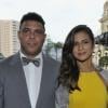 Ronaldo et sa nouvelle compagne lors de la première soirée de la nuit brésilienne à Monaco le 4 mai 2013