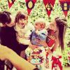 Belle journée pour Alessandra Ambrosio et sa famille qui ont célébré l'anniversaire de son fils Noah. Le 5 mai 2013 à Los Angeles. Photo Instagram d'Alessandra Ambrosio