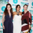 Debra Messing, Mariska Hargitay et Uma Thurman pose au 6e Joyful Revolution Gala à New York le 9 mai 2013.