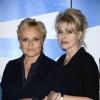 Muriel Robin et Fanny Ardant lors de la projection privée du 2 épisode de la saga Le clan des Lanzac dans les locaux de France Télévisions à Paris, le 13 mai 2013.