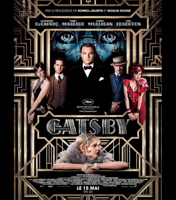 Affiche du film Gatsby le Magnifique, en salles le 15 mai 2013