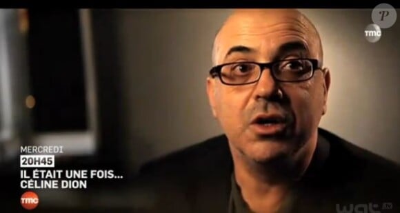 Jacques Vénéruso s'exprime dans le documentaire Il était une fois... Céline Dion, sur TMC à 20h45, ce mercredi 15 mai 2013.