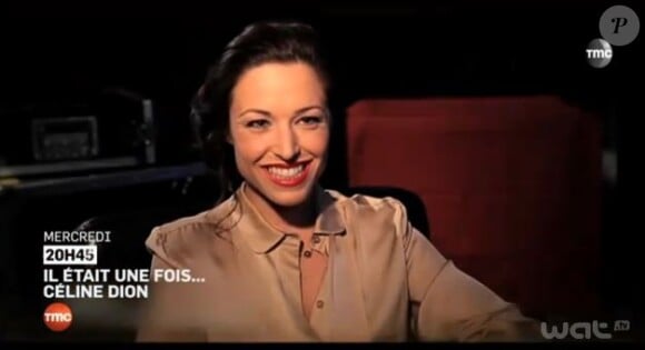 Natasha St-Pier s'exprime dans le documentaire Il était une fois... Céline Dion, sur TMC à 20h45, ce mercredi 15 mai 2013.