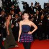 Zhang Ziyi, habillée en Dior, lors de la montée des marches pour l'ouverture du Festival de Cannes et la projection du film Gatsby le Magnifique le 15 mai 2013