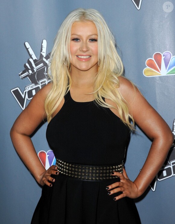 Christina Aguilera à la première de la 4e saison de The Voice, le 20 mars 2013 à Los Angeles.