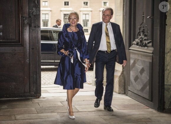 Par Westerberg et Ylwa Westerberg lors de la publication des bans du mariage de la princesse Madeleine de Suède et Chris O'Neill le 19 mai 2013