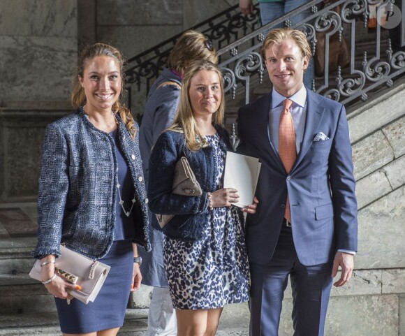 Louise Gottlieb, Philip Gottlieb lors de la publication des bans du mariage de la princesse Madeleine de Suède et Chris O'Neill le 19 mai 2013