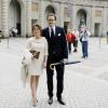 Emma Pernald et Tomas Jonson lors de la publication des bans du mariage de la princesse Madeleine de Suède et Chris O'Neill le 19 mai 2013