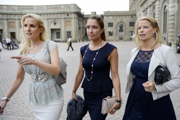 Louise Gottlieb et Natalie Werner lors de la publication des bans du mariage de la princesse Madeleine de Suède et Chris O'Neill le 19 mai 2013