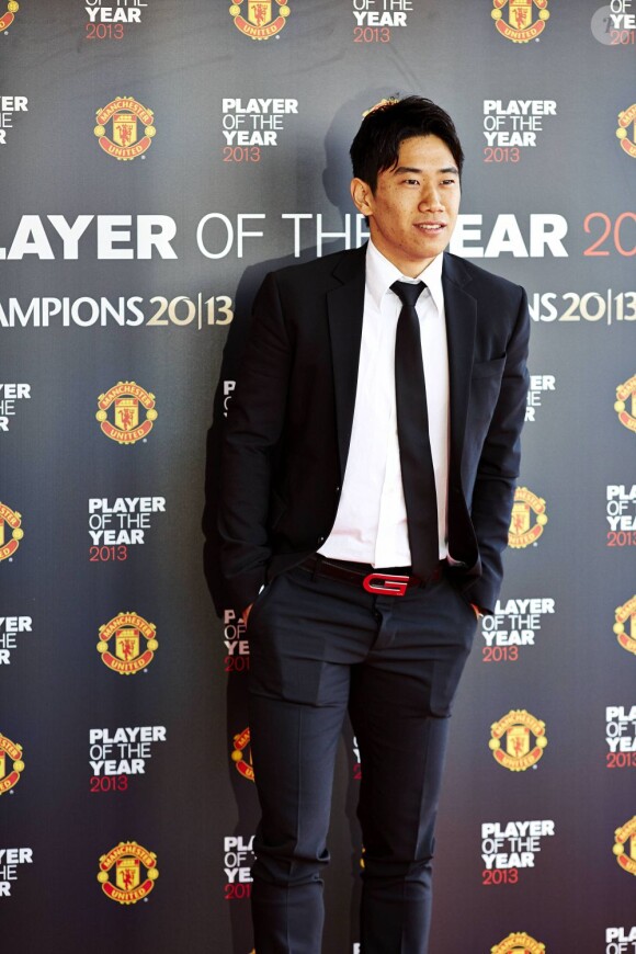 Shinji Kagawa lors de la soirée qui désignait le meilleur joueur de Manchester United pour la saison 2012-2013, le 15 mai 2013 à Manchester