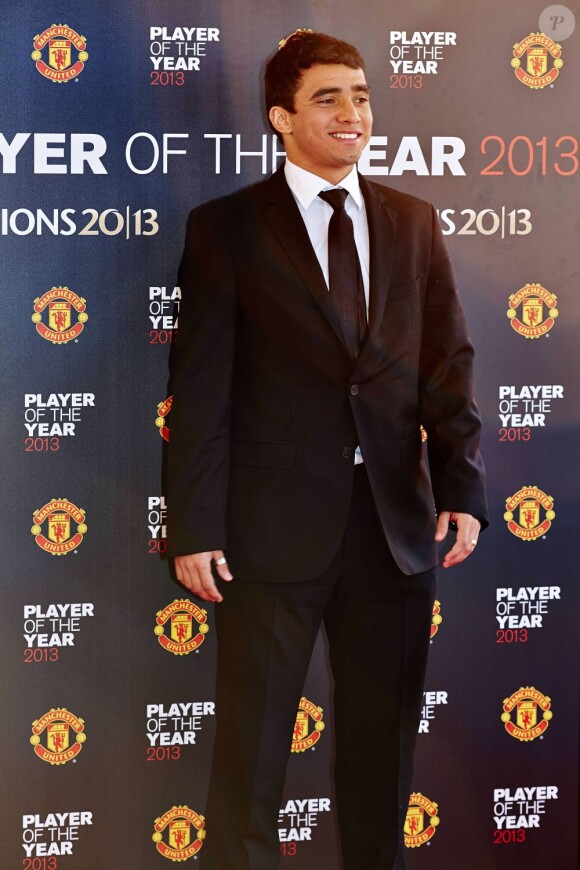 Rafael lors de la soirée qui désignait le meilleur joueur de Manchester United pour la saison 2012-2013, le 15 mai 2013 à Manchester