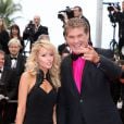 David Hasselhoff et sa compagne Hayley Roberts à Cannes le 16 mai 2013.