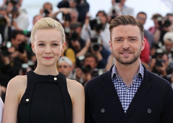 Carey Mulligan et Justin Timberlake lors du photocall du film Inside Llewyn Davis au Festival de Cannes le 19 mai 2013