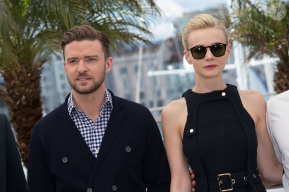Justin Timberlake et Carey Mulligan lors du photocall du film Inside Llewyn Davis au Festival de Cannes le 19 mai 2013