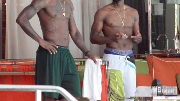 LeBron James, Dwyane Wade : Concours de muscles pour les stars du Heat de Miami