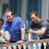 Exclusif - Matthew McConaughey et le footballeur américain Drew Brees lors d'un événement caritatif pour l'association de l'acteur, Just Keep Livin', à la Nouvelle-Orleans, le 17 mai 2013.