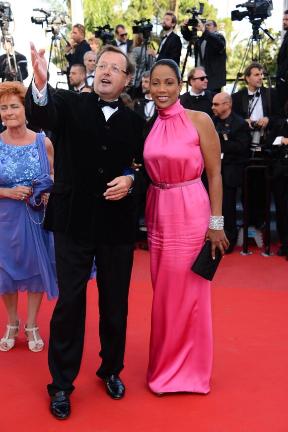Christine Kelly lors de la montée des marches pour le film Blood Ties (hors compétition) au Festival de Cannes le 20 mai 2013