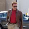 Arnold Schwarzenegger va dîner au "Café Roma" avec des amis à Beverly Hills, le 26 mars 2013.