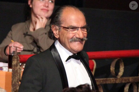Gérard Hernandez lors de l'enregistrement de la 150e émission Le plus grand cabaret du monde, le 14 mai qui sera diffusée le 22 juin 2013