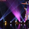 Lara Fabian et le duo Flame lors de l'enregistrement de la 150e émission Le plus grand cabaret du monde, le 14 mai qui sera diffusée le 22 juin 2013