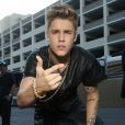 Justin Bieber dans les coulisses de la grande soirée Billboard Music Awards au MGM Grand Garden Arena de Las Vegas, le 19 mai 2013.
