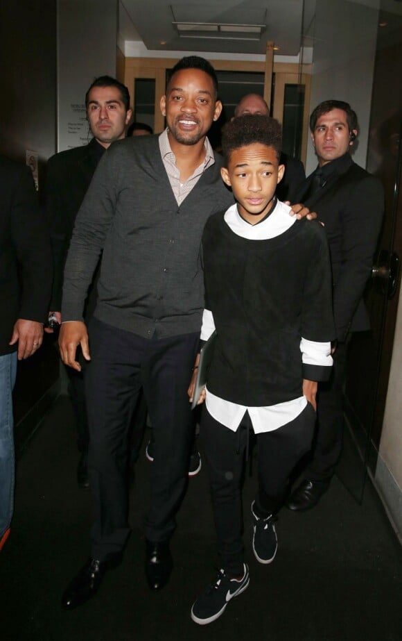 Will Smith et son fils Jaden à Londres le 24 mai 2013.