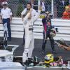 Nico Rosberg triomphe sous le regard du prince Albert et de la princesse Charlene au Grand Prix de Monaco, le 26 mai 2013