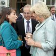  Camilla Parker Bowles à l'ambassade britannique à Paris le 27 mai 2013, pour une réception en l'honneur de ses compatriotes expatriés à l'occasion de sa visite officielle de deux jours en France. 