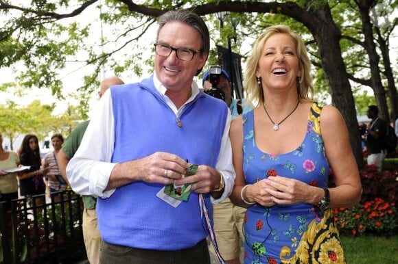 Chris Evert et Jimmy Connors au USTA Billie Jean King National Tennis Center lors de l'US Open à Bew York le 6 septembre 2012