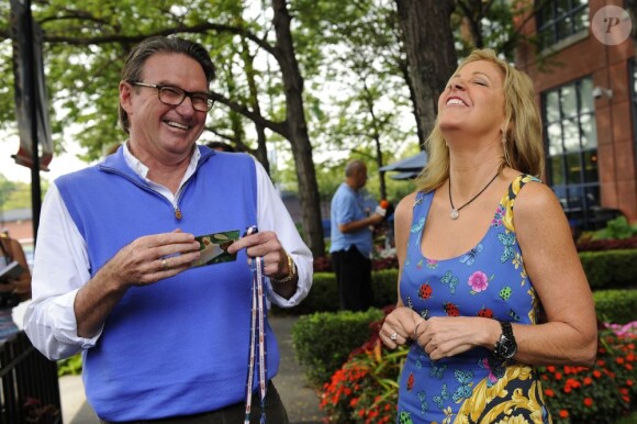 Chris Evert et Jimmy Connors au USTA Billie Jean King National Tennis Center lors de l'US Open à Bew York le 6 septembre 2012