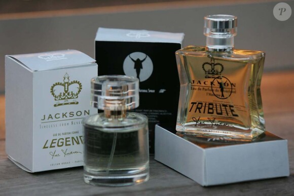Parfums Michael Jackson lancés par le parfumeur français Julian Rouas Paris avec l'aval de Joe Jackson, à Cannes, le 17 mai 2011.